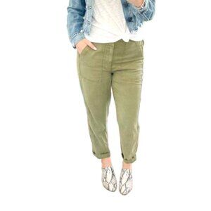 J. Crew Olive Green Skinny Stretch Cargo Pant Size 28 #2064